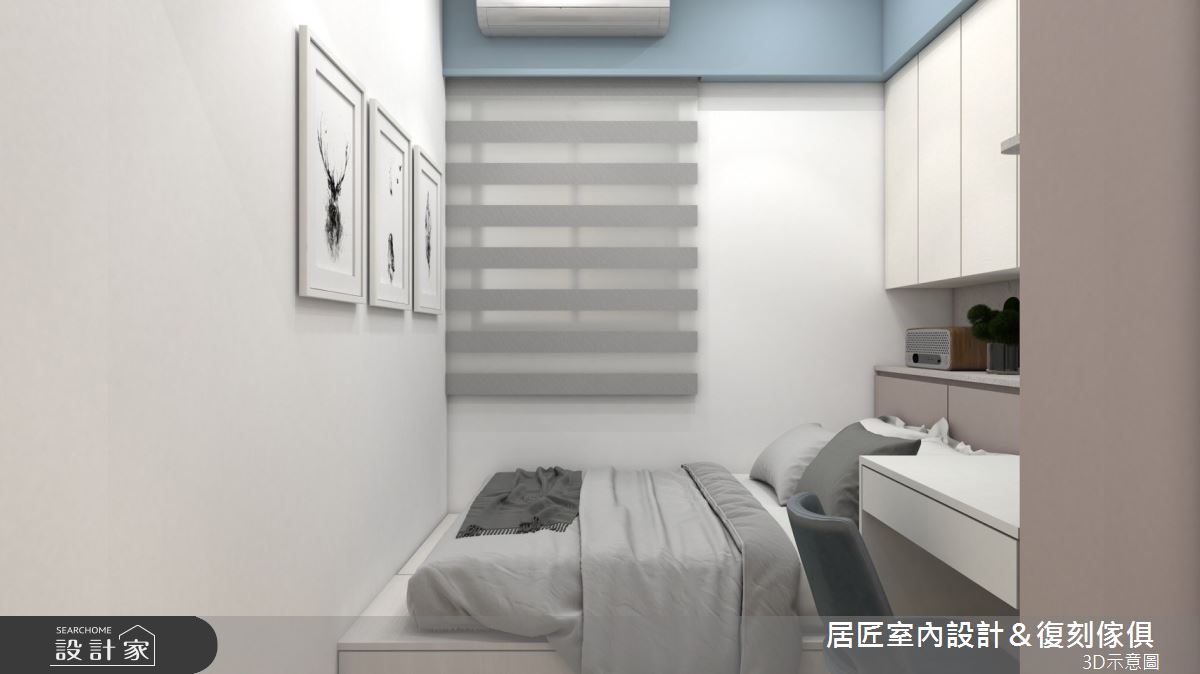 12坪新成屋(5年以下)＿混搭風臥室案例圖片＿居匠室內設計＆復刻傢俱＿居匠_54之11