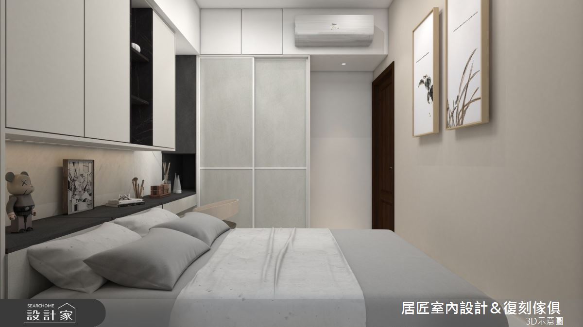 15坪新成屋(5年以下)＿現代風臥室案例圖片＿居匠室內設計＆復刻傢俱＿居匠_55之10