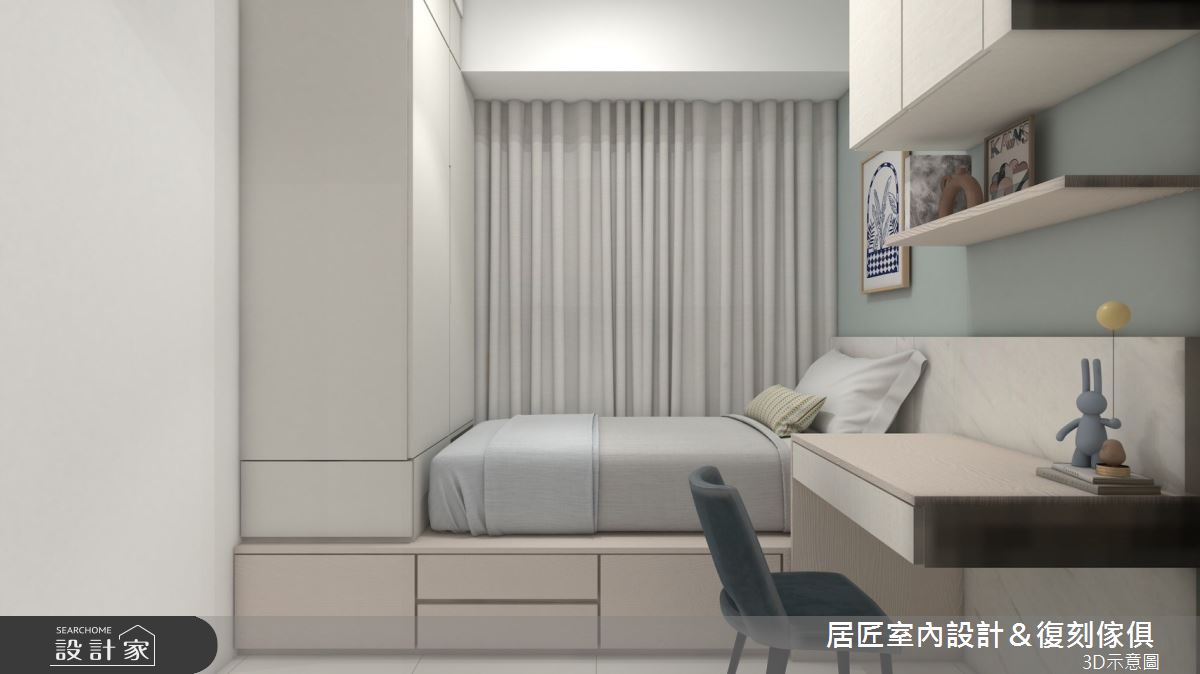 15坪新成屋(5年以下)＿現代風客房案例圖片＿居匠室內設計＆復刻傢俱＿居匠_55之12