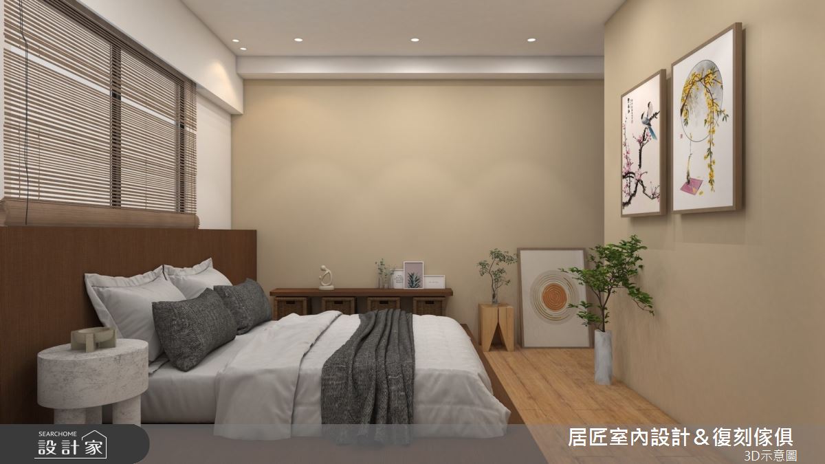 19坪新成屋(5年以下)＿人文禪風臥室案例圖片＿居匠室內設計＆復刻傢俱＿居匠_56之7