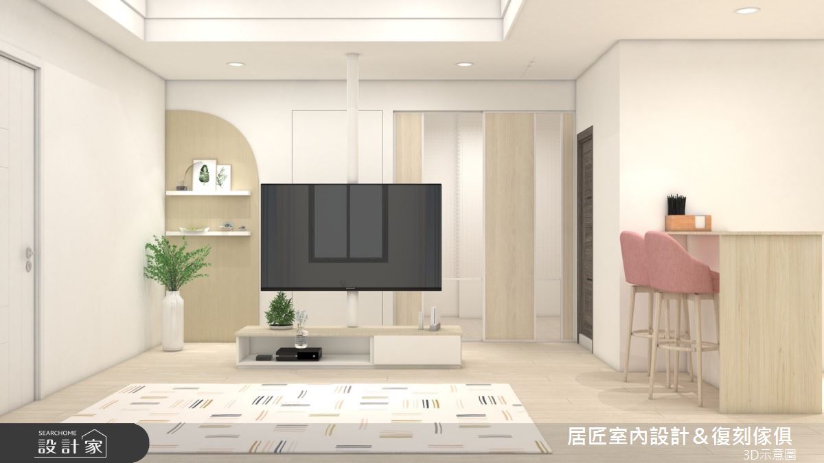 92坪老屋(16~30年)＿北歐風客廳吧檯案例圖片＿居匠室內設計＆復刻傢俱＿居匠_58之5