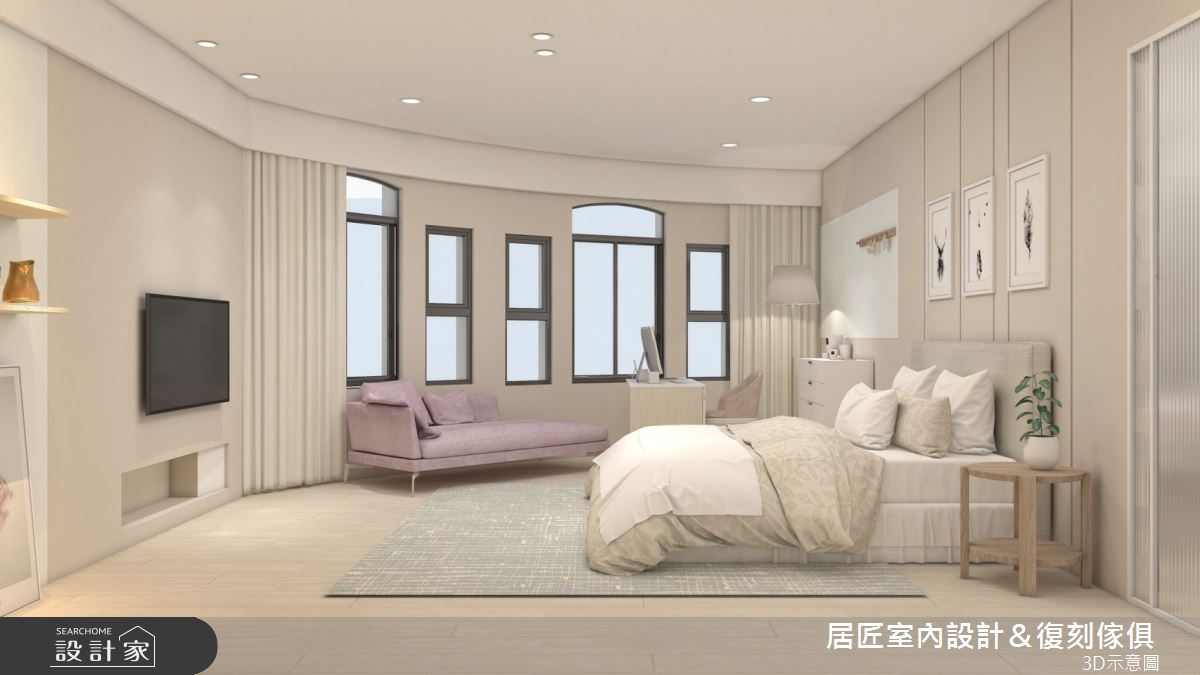 92坪老屋(16~30年)＿北歐風臥室案例圖片＿居匠室內設計＆復刻傢俱＿居匠_58之8