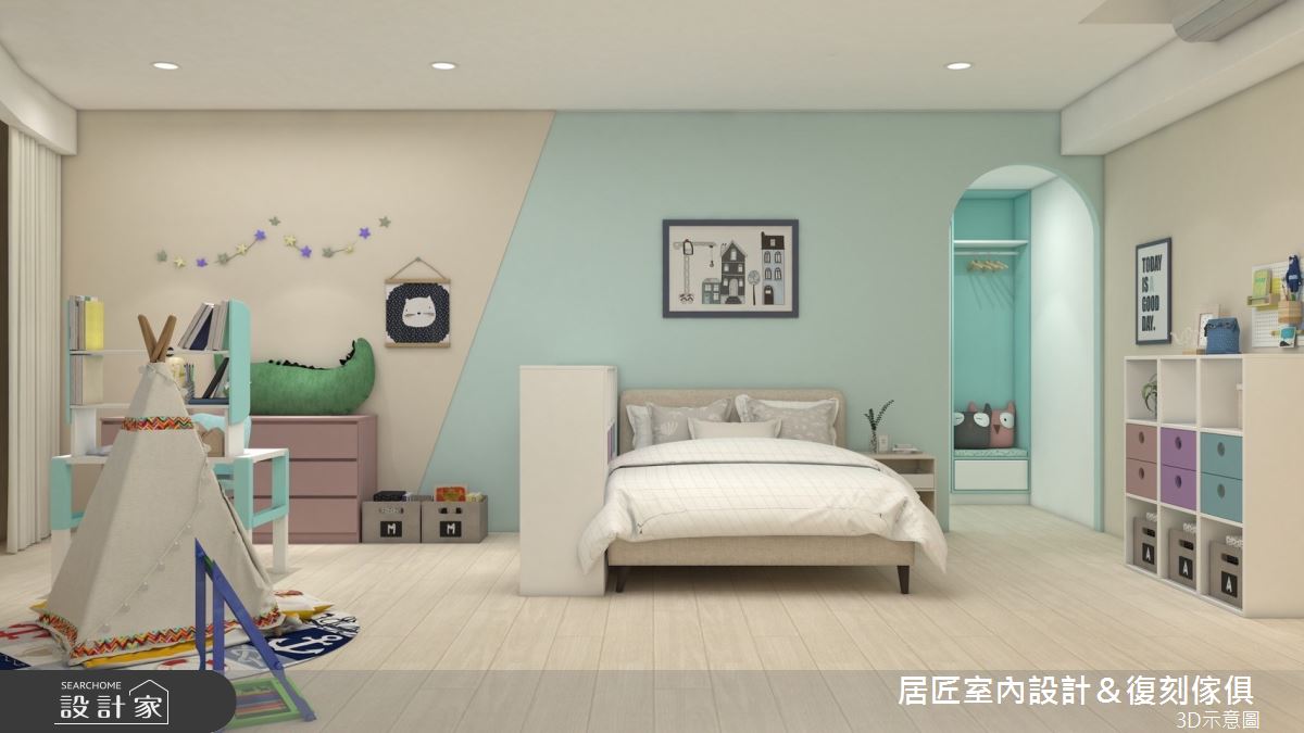 92坪老屋(16~30年)＿北歐風兒童房兒童房案例圖片＿居匠室內設計＆復刻傢俱＿居匠_58之11
