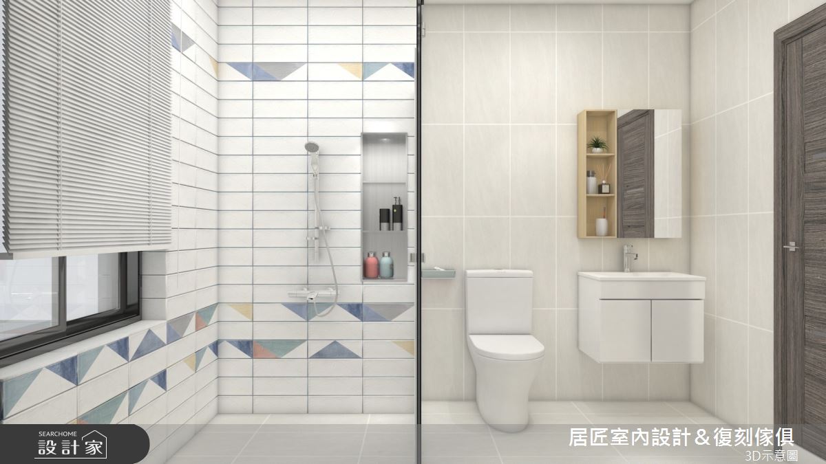 92坪老屋(16~30年)＿北歐風浴室案例圖片＿居匠室內設計＆復刻傢俱＿居匠_58之16