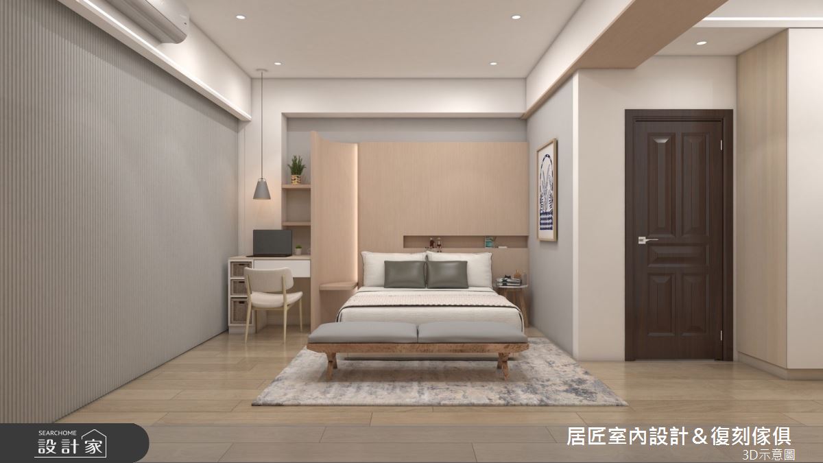 22坪中古屋(5~15年)＿北歐風臥室案例圖片＿居匠室內設計＆復刻傢俱＿居匠_61之4179