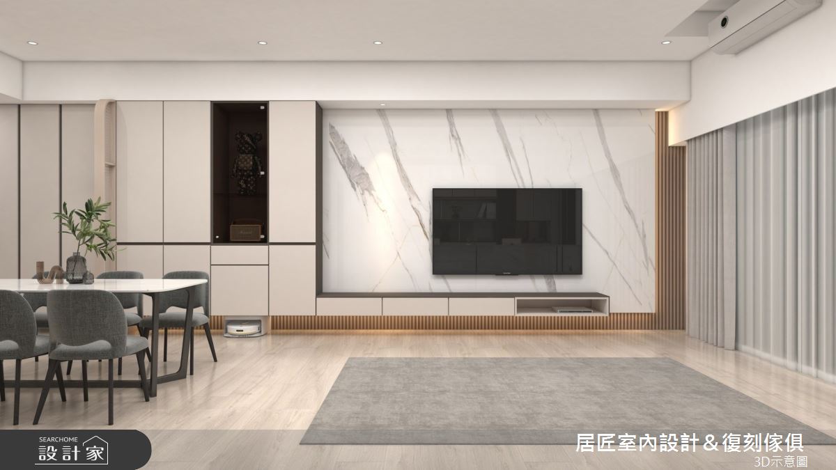 36坪中古屋(5~15年)＿現代風客廳餐廳案例圖片＿居匠室內設計＆復刻傢俱＿居匠_62之5
