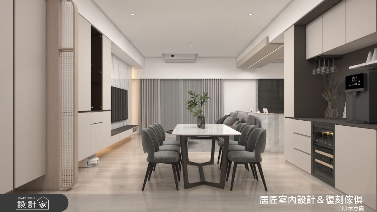 36坪中古屋(5~15年)＿現代風餐廳案例圖片＿居匠室內設計＆復刻傢俱＿居匠_62之3