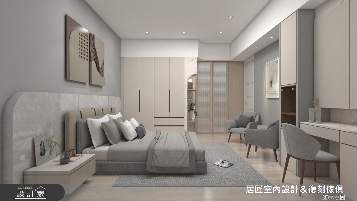 36坪中古屋(5~15年)＿現代風臥室案例圖片＿居匠室內設計＆復刻傢俱＿居匠_62之10
