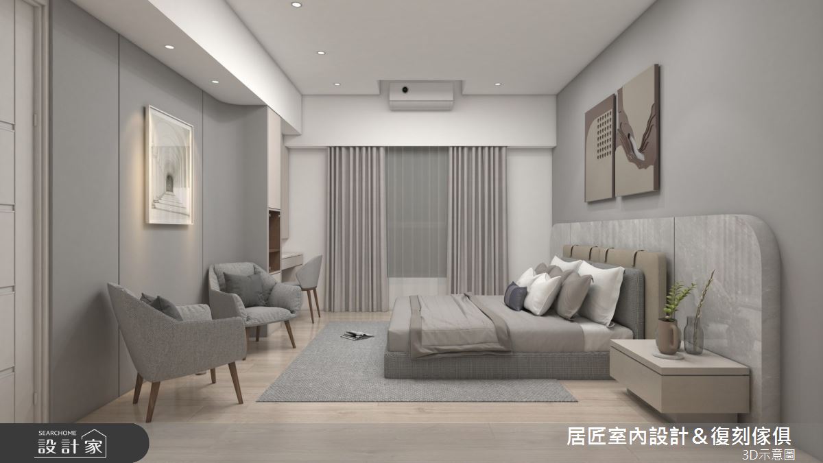 36坪中古屋(5~15年)＿現代風臥室案例圖片＿居匠室內設計＆復刻傢俱＿居匠_62之9