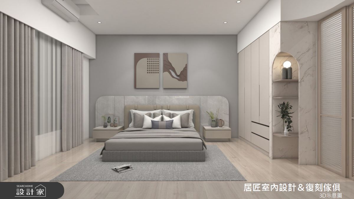 36坪中古屋(5~15年)＿現代風臥室案例圖片＿居匠室內設計＆復刻傢俱＿居匠_62之8