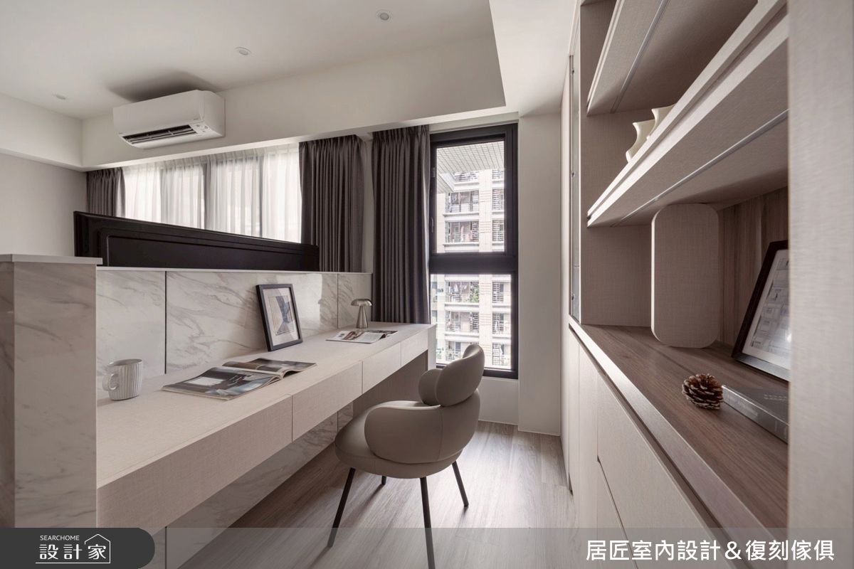 16坪新成屋(5年以下)＿現代風書房案例圖片＿居匠室內設計＆復刻傢俱＿居匠_65之6