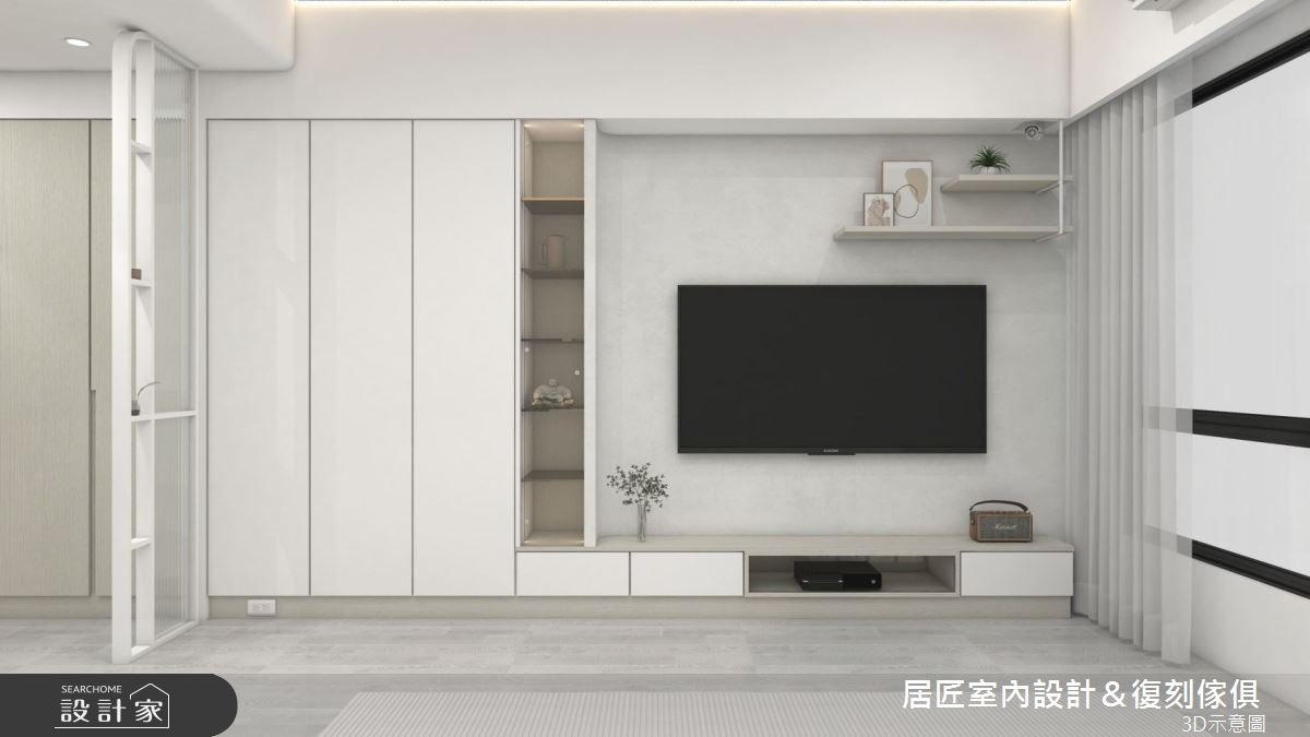 21坪中古屋(5~15年)＿現代風客廳案例圖片＿居匠室內設計＆復刻傢俱＿居匠_66之3