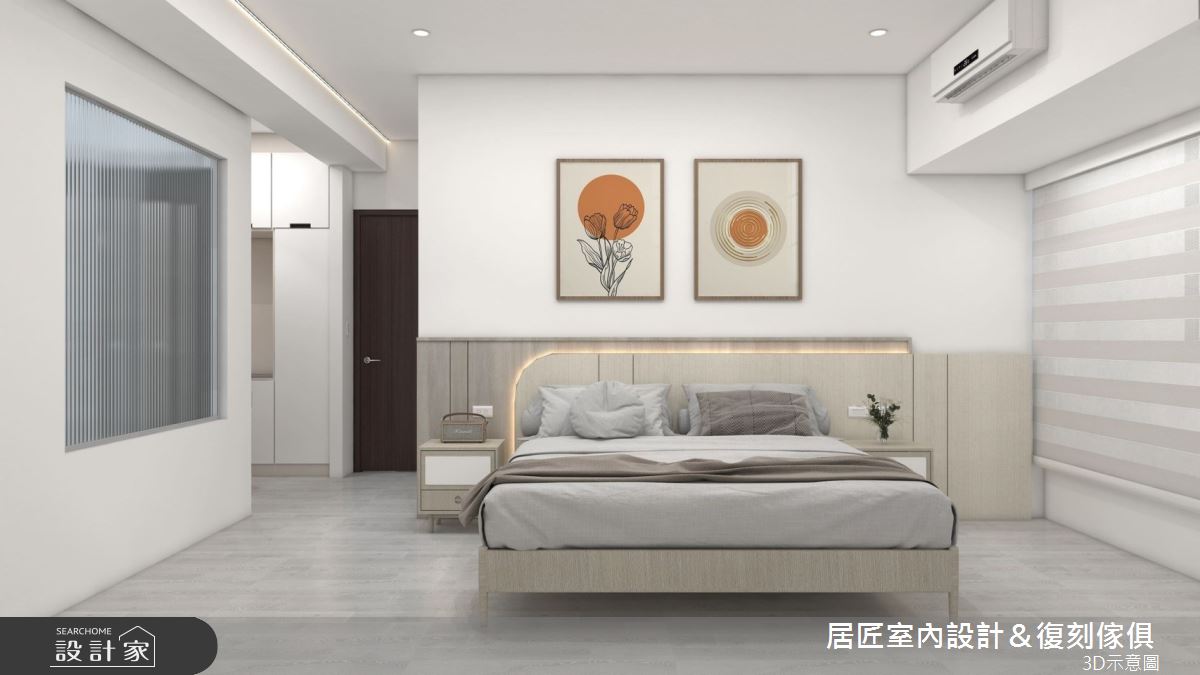 21坪中古屋(5~15年)＿現代風臥室案例圖片＿居匠室內設計＆復刻傢俱＿居匠_66之7
