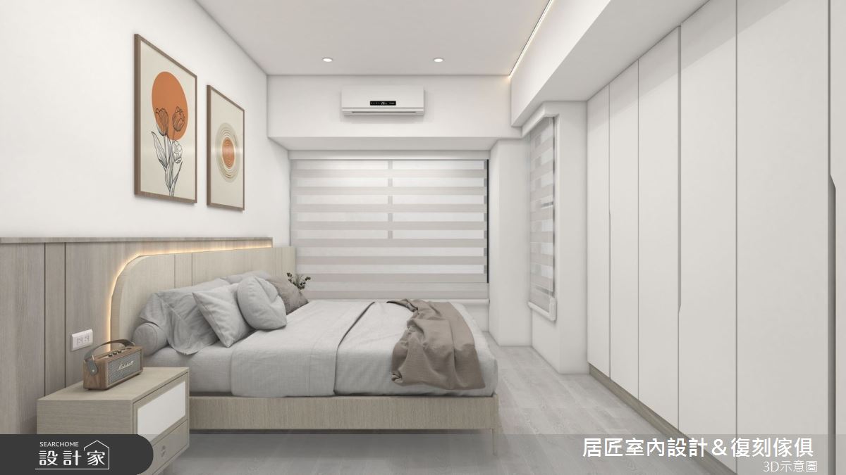 21坪中古屋(5~15年)＿現代風臥室案例圖片＿居匠室內設計＆復刻傢俱＿居匠_66之8