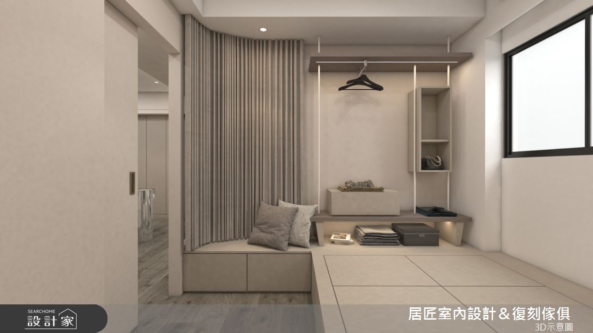 18坪新成屋(5年以下)＿侘寂風多功能室案例圖片＿居匠室內設計＆復刻傢俱＿居匠_69之8