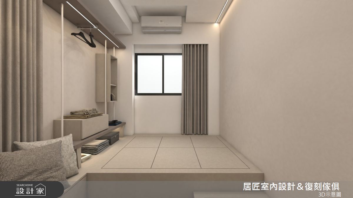 18坪新成屋(5年以下)＿侘寂風多功能室案例圖片＿居匠室內設計＆復刻傢俱＿居匠_69之9