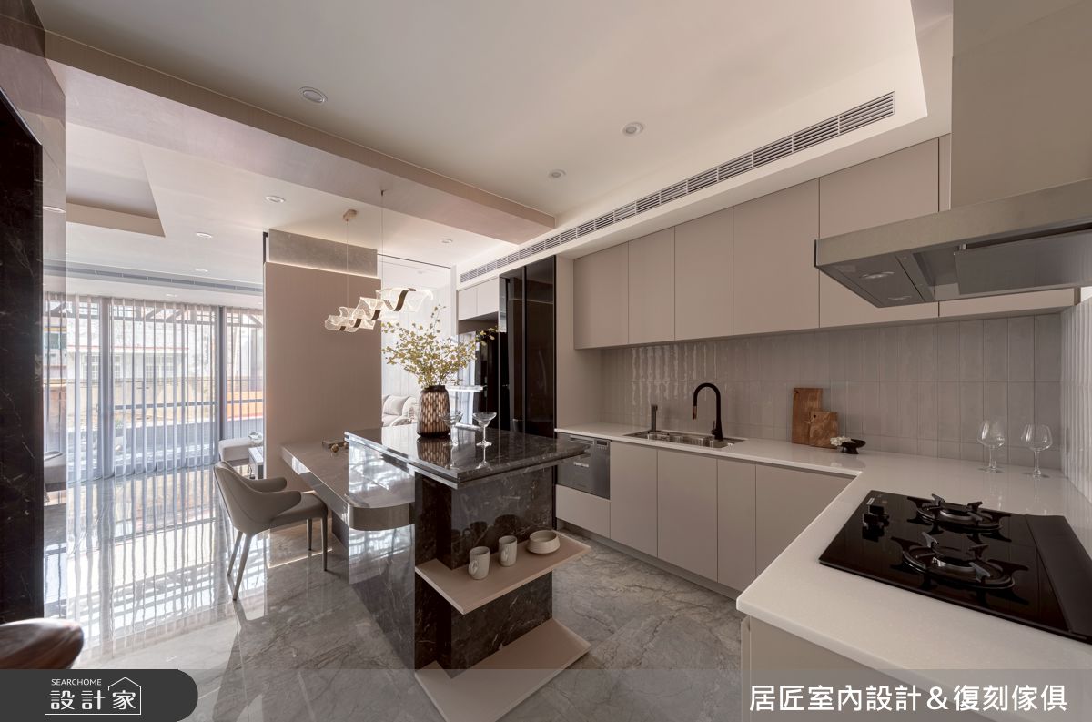 48坪新成屋(5年以下)＿現代風餐廳廚房中島案例圖片＿居匠室內設計＆復刻傢俱＿居匠_73之12