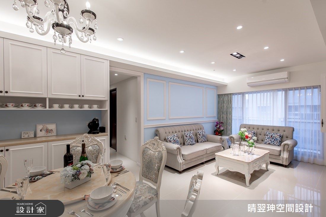 新成屋(5年以下)＿鄉村風客廳案例圖片＿晴翌珅空間設計＿晴翌珅_02_新竹之1