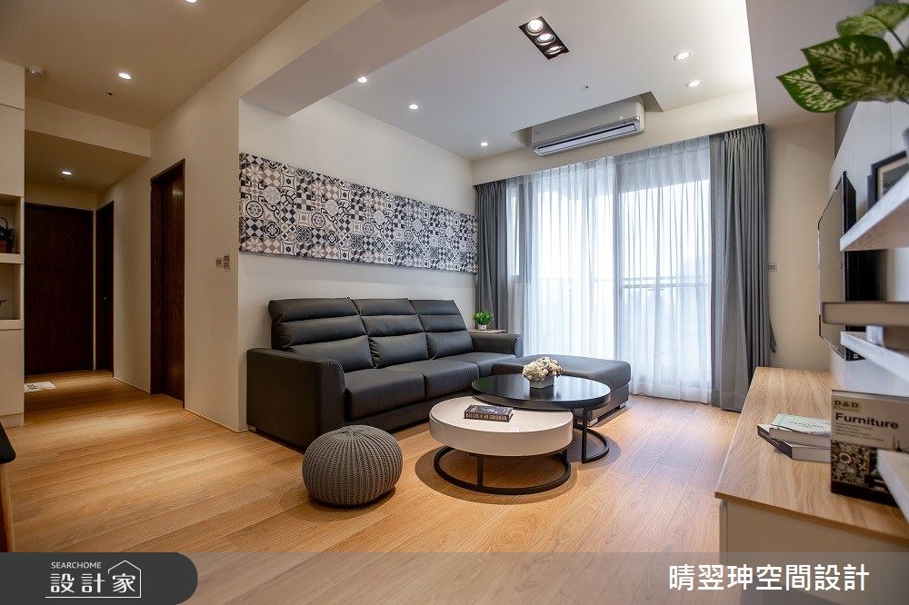 24坪新成屋(5年以下)＿北歐風客廳案例圖片＿晴翌珅空間設計＿晴翌珅_03_新竹之8