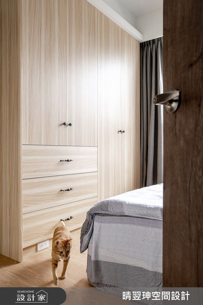 24坪新成屋(5年以下)＿北歐風臥室案例圖片＿晴翌珅空間設計＿晴翌珅_03_新竹之12