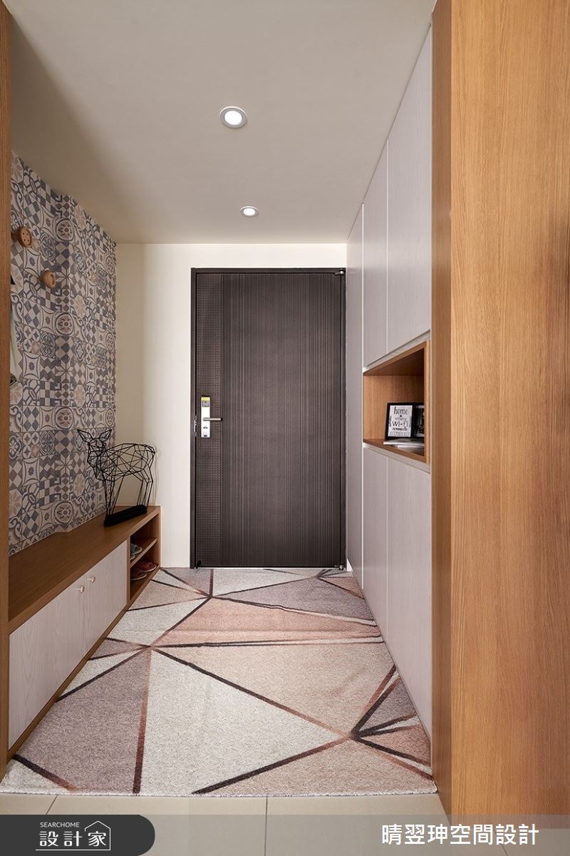 22坪新成屋(5年以下)＿北歐風玄關案例圖片＿晴翌珅空間設計＿晴翌珅_04_桃園之1