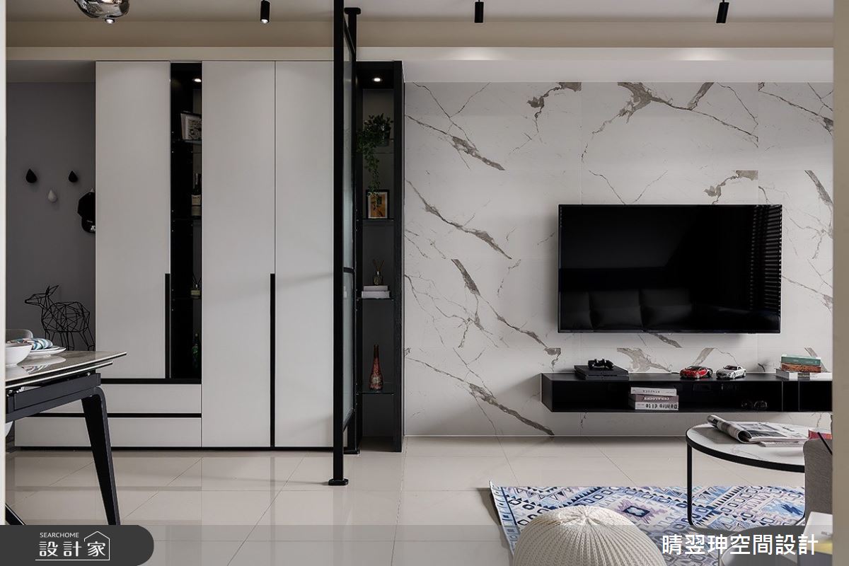 18坪新成屋(5年以下)＿工業風客廳案例圖片＿晴翌珅空間設計＿晴翌珅_06_新竹之4