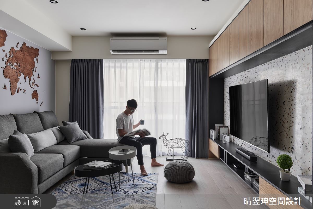 23坪新成屋(5年以下)＿北歐風客廳案例圖片＿晴翌珅空間設計＿晴翌珅_07_新竹之8