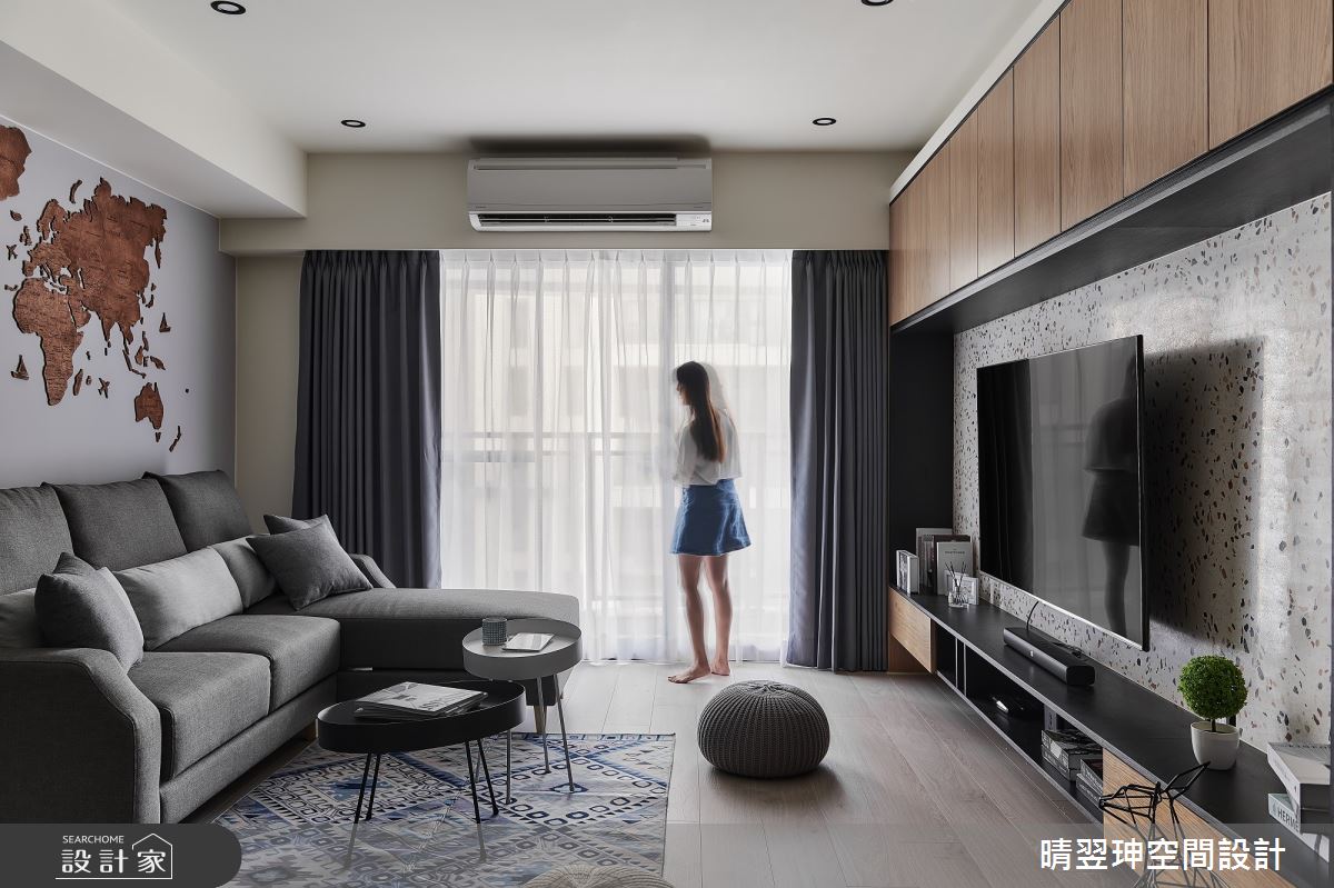 23坪新成屋(5年以下)＿北歐風客廳案例圖片＿晴翌珅空間設計＿晴翌珅_07_新竹之9