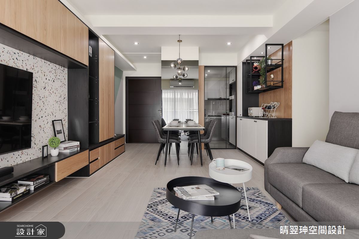 23坪新成屋(5年以下)＿北歐風客廳案例圖片＿晴翌珅空間設計＿晴翌珅_07_新竹之12