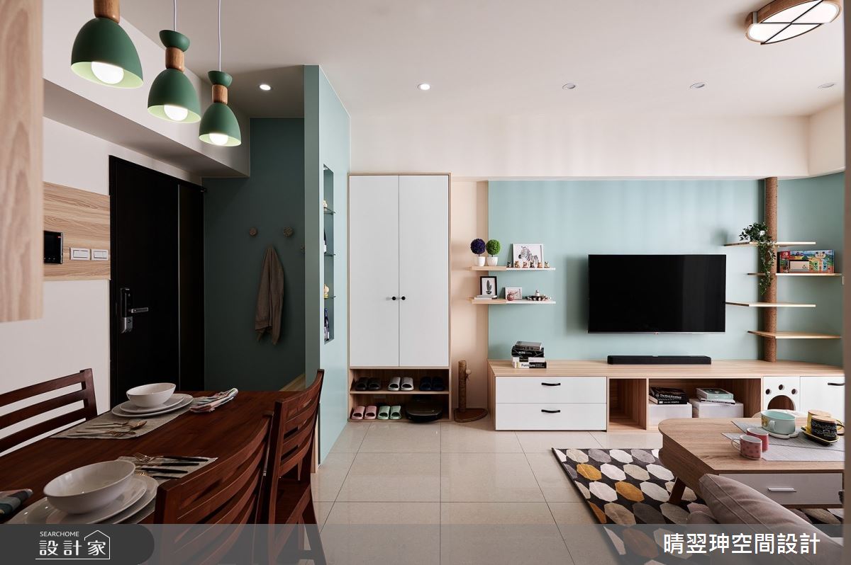 18坪新成屋(5年以下)＿北歐風玄關客廳案例圖片＿晴翌珅空間設計＿晴翌珅_08_桃園之3