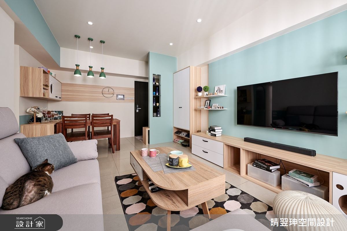 18坪新成屋(5年以下)＿北歐風客廳餐廳案例圖片＿晴翌珅空間設計＿晴翌珅_08_桃園之8