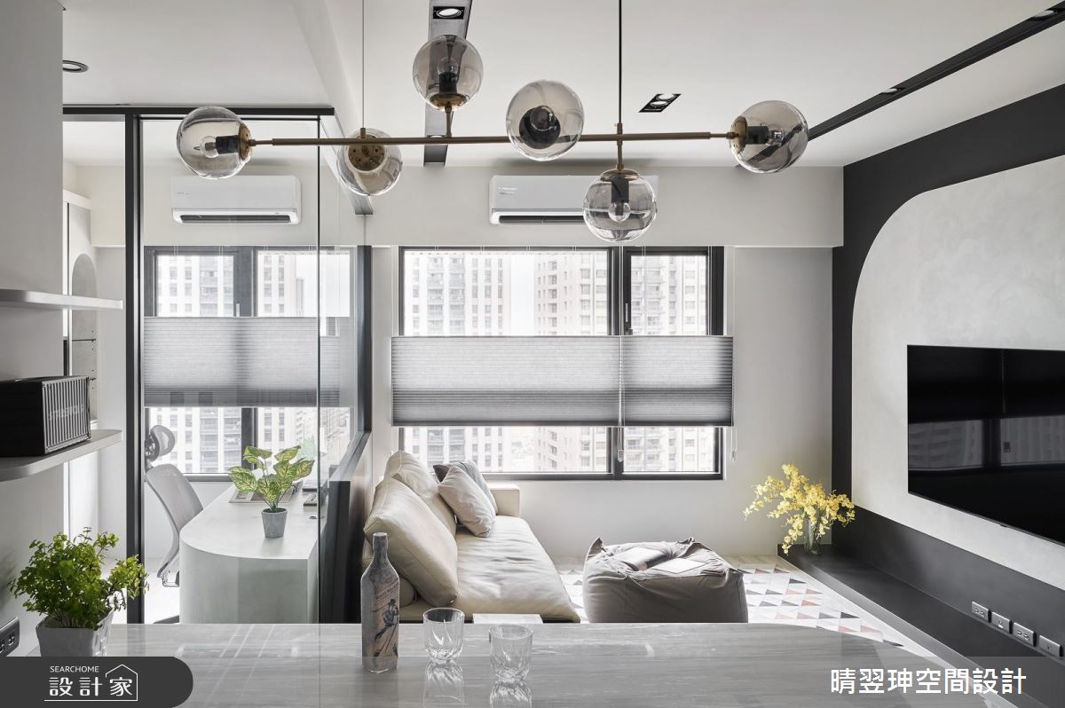 23坪新成屋(5年以下)＿現代風客廳書房案例圖片＿晴翌珅空間設計＿晴翌珅_12_新竹之9