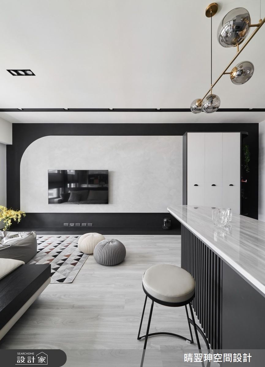 23坪新成屋(5年以下)＿現代風客廳吧檯案例圖片＿晴翌珅空間設計＿晴翌珅_12_新竹之13