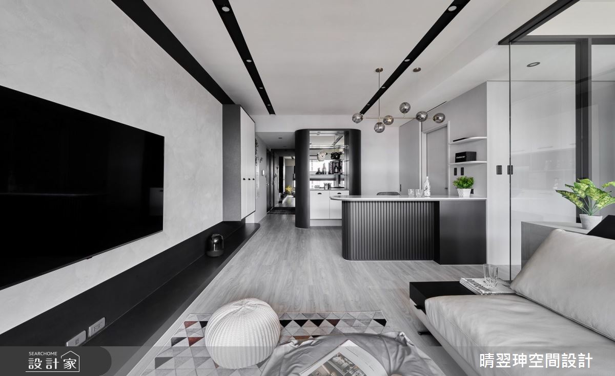 23坪新成屋(5年以下)＿現代風客廳吧檯案例圖片＿晴翌珅空間設計＿晴翌珅_12_新竹之14