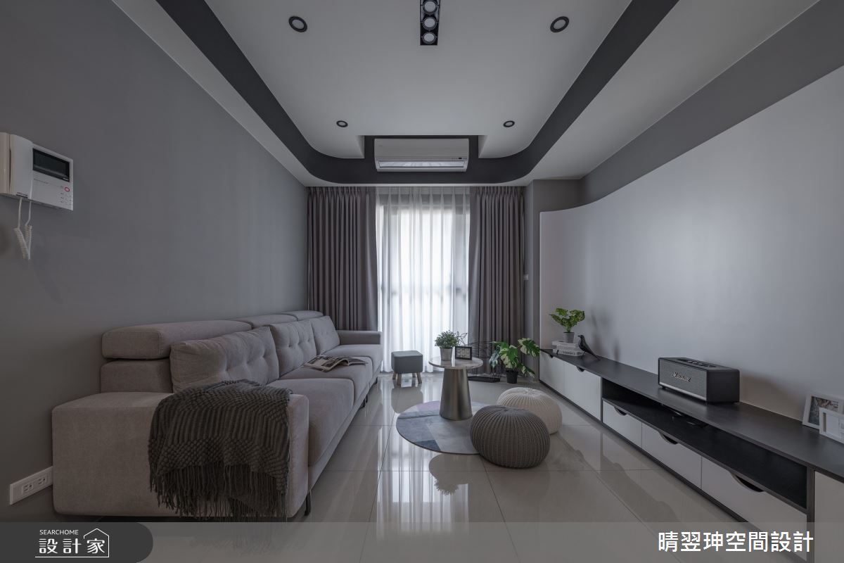 16坪新成屋(5年以下)＿混搭風客廳案例圖片＿晴翌珅空間設計＿晴翌珅_13_新竹之3