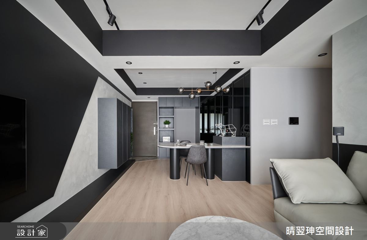 23坪中古屋(5~15年)＿現代風玄關客廳餐廳案例圖片＿晴翌珅空間設計＿晴翌珅_17_新竹之7