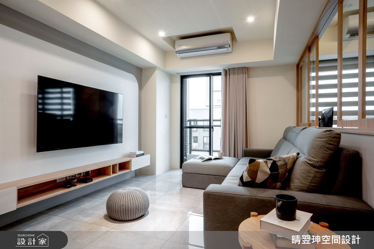 23坪新成屋(5年以下)＿日式無印風客廳案例圖片＿晴翌珅空間設計＿晴翌珅_18_新竹之11