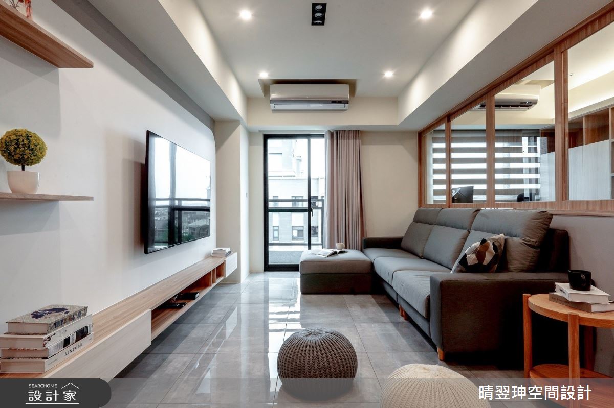 23坪新成屋(5年以下)＿日式無印風客廳案例圖片＿晴翌珅空間設計＿晴翌珅_18_新竹之14