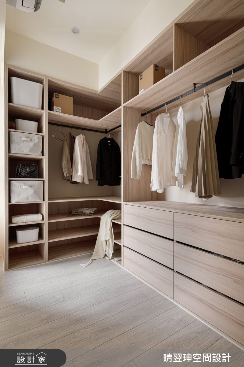 15坪新成屋(5年以下)＿北歐風更衣間案例圖片＿晴翌珅空間設計＿晴翌珅_19_新竹之15