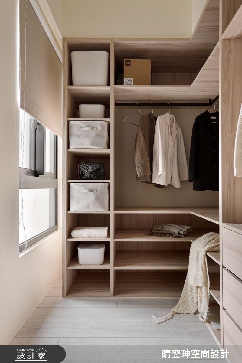 15坪新成屋(5年以下)＿北歐風更衣間案例圖片＿晴翌珅空間設計＿晴翌珅_19_新竹之16