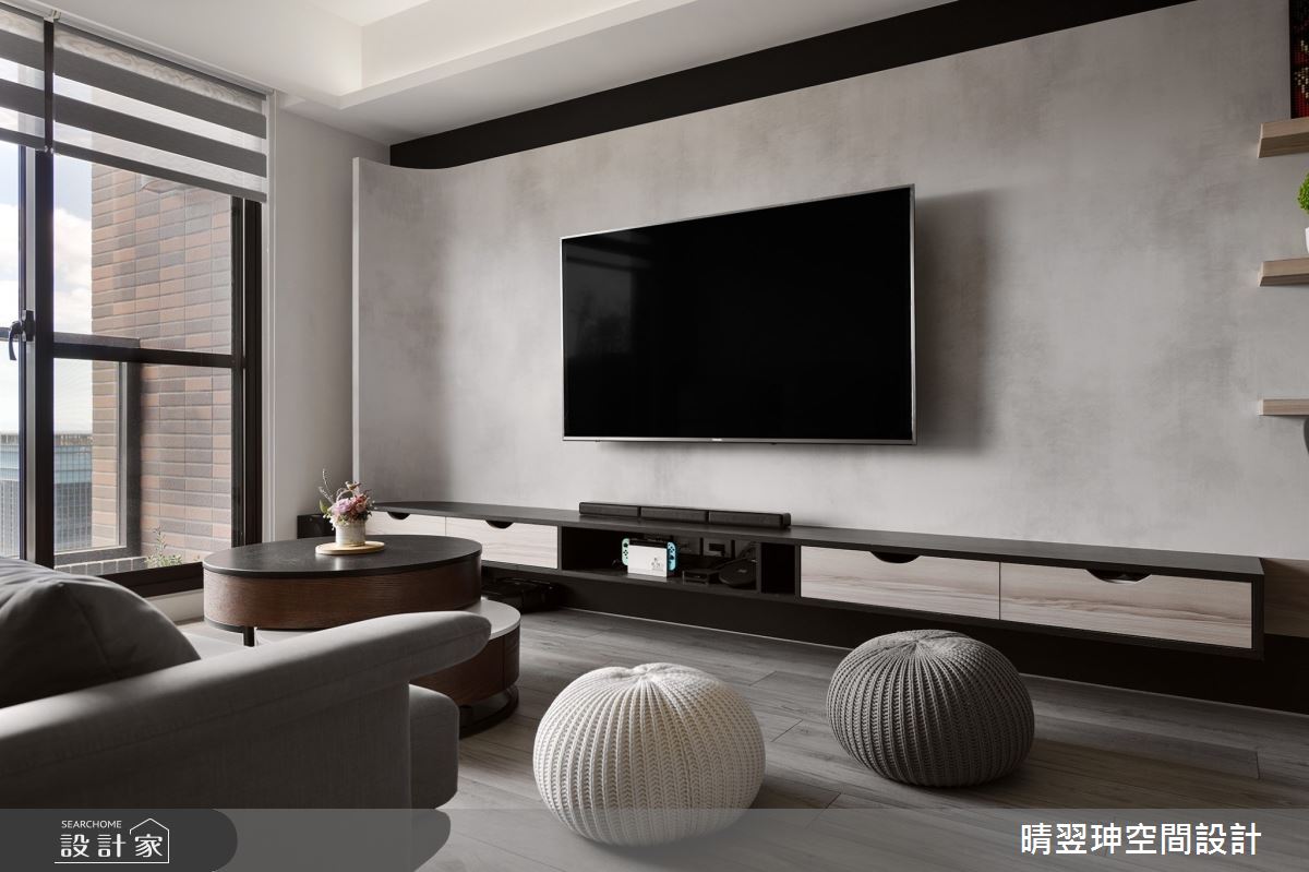 23坪新成屋(5年以下)＿現代風客廳案例圖片＿晴翌珅空間設計＿晴翌珅_20_新竹之11