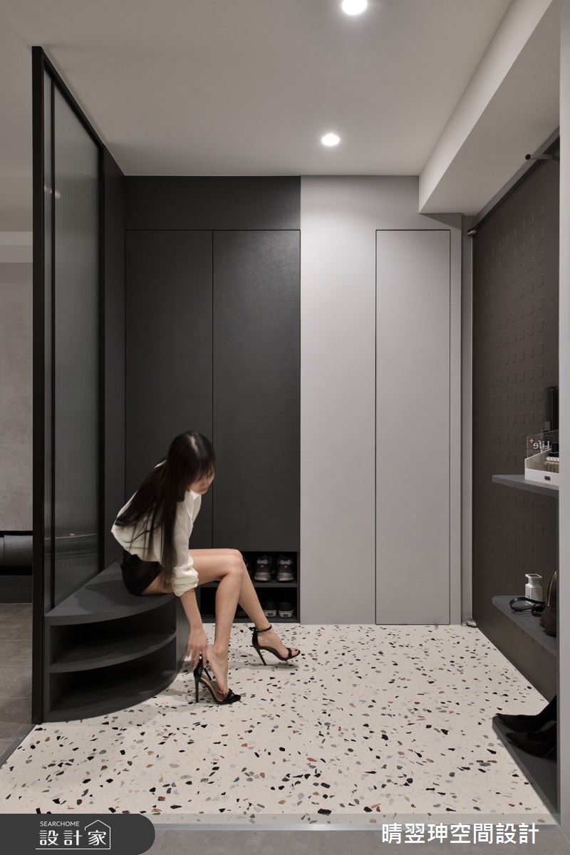 23坪新成屋(5年以下)＿現代風玄關案例圖片＿晴翌珅空間設計＿晴翌珅_21_基隆之1