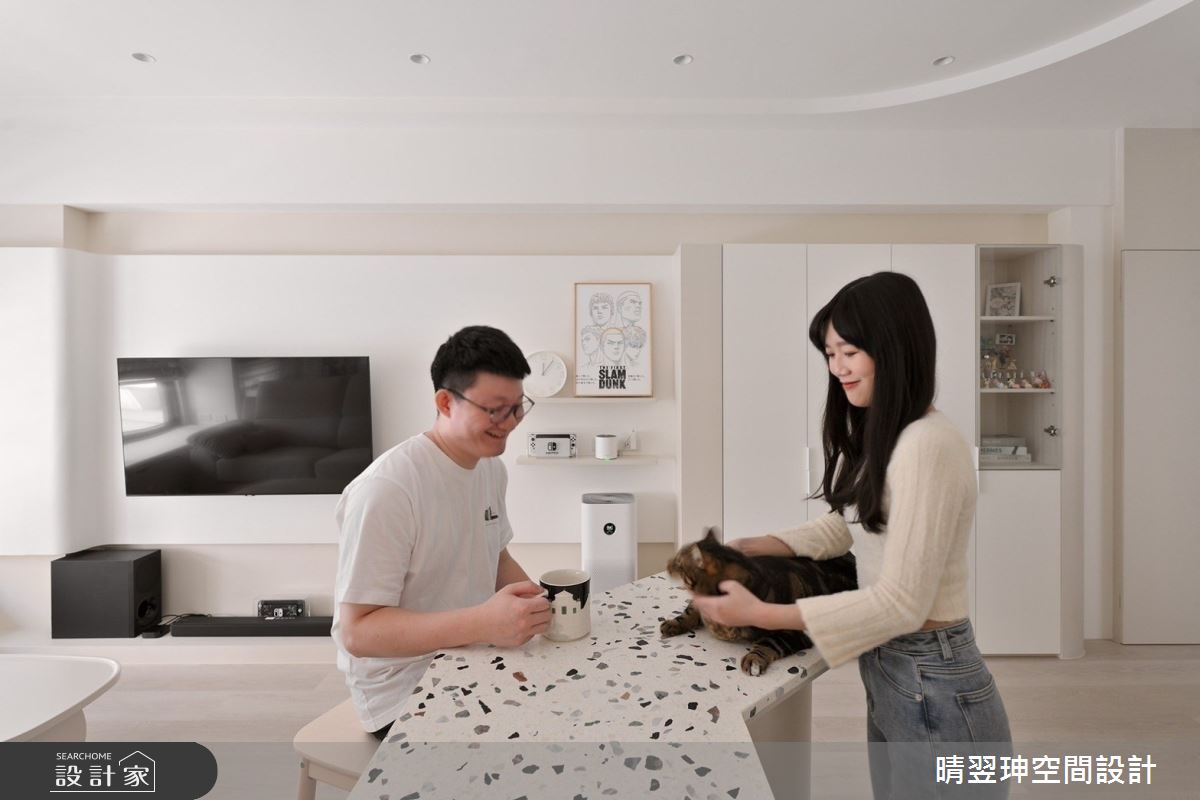 23坪新成屋(5年以下)＿北歐風客廳餐廳案例圖片＿晴翌珅空間設計＿晴翌珅_22_新竹之6