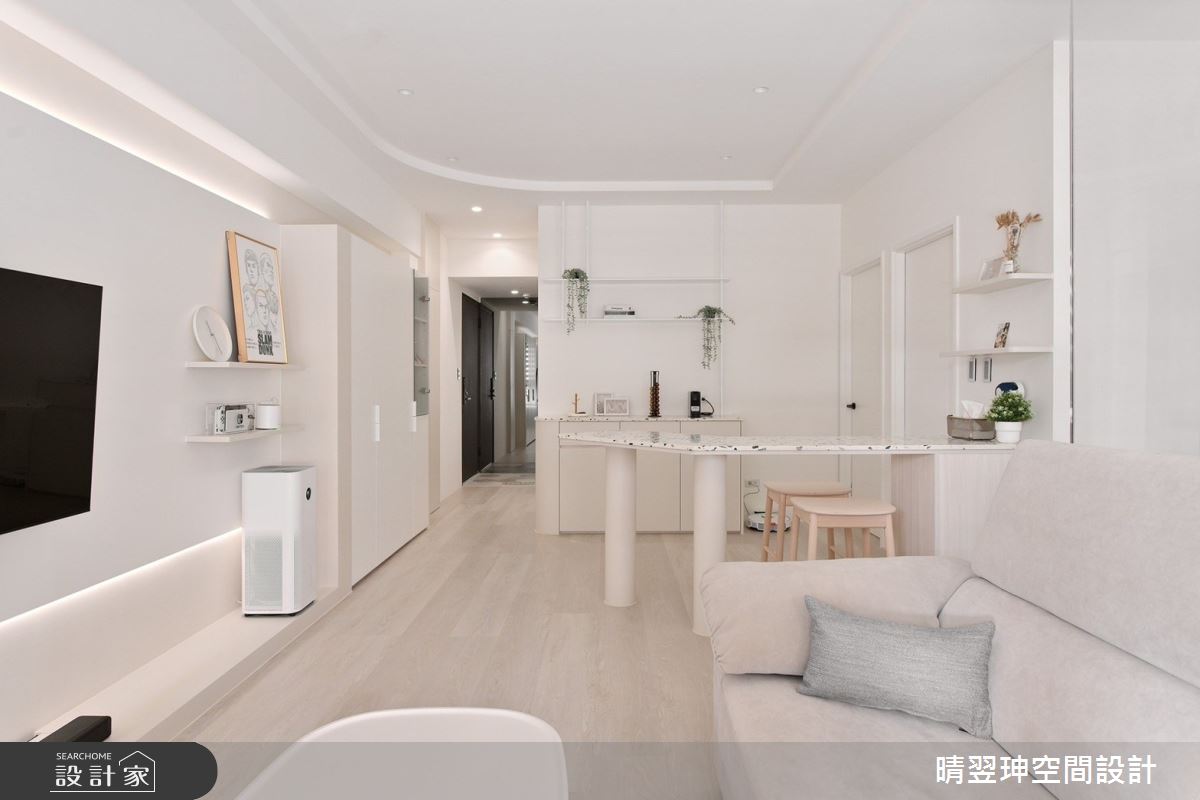 23坪新成屋(5年以下)＿北歐風玄關客廳餐廳案例圖片＿晴翌珅空間設計＿晴翌珅_22_新竹之10