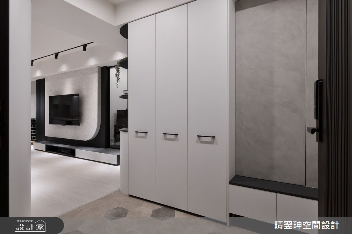 20坪新成屋(5年以下)＿現代風玄關客廳案例圖片＿晴翌珅空間設計＿晴翌珅_23_新竹之1