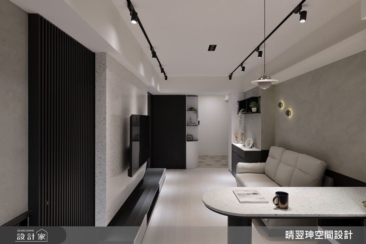 20坪新成屋(5年以下)＿現代風玄關客廳餐廳吧檯案例圖片＿晴翌珅空間設計＿晴翌珅_23_新竹之13
