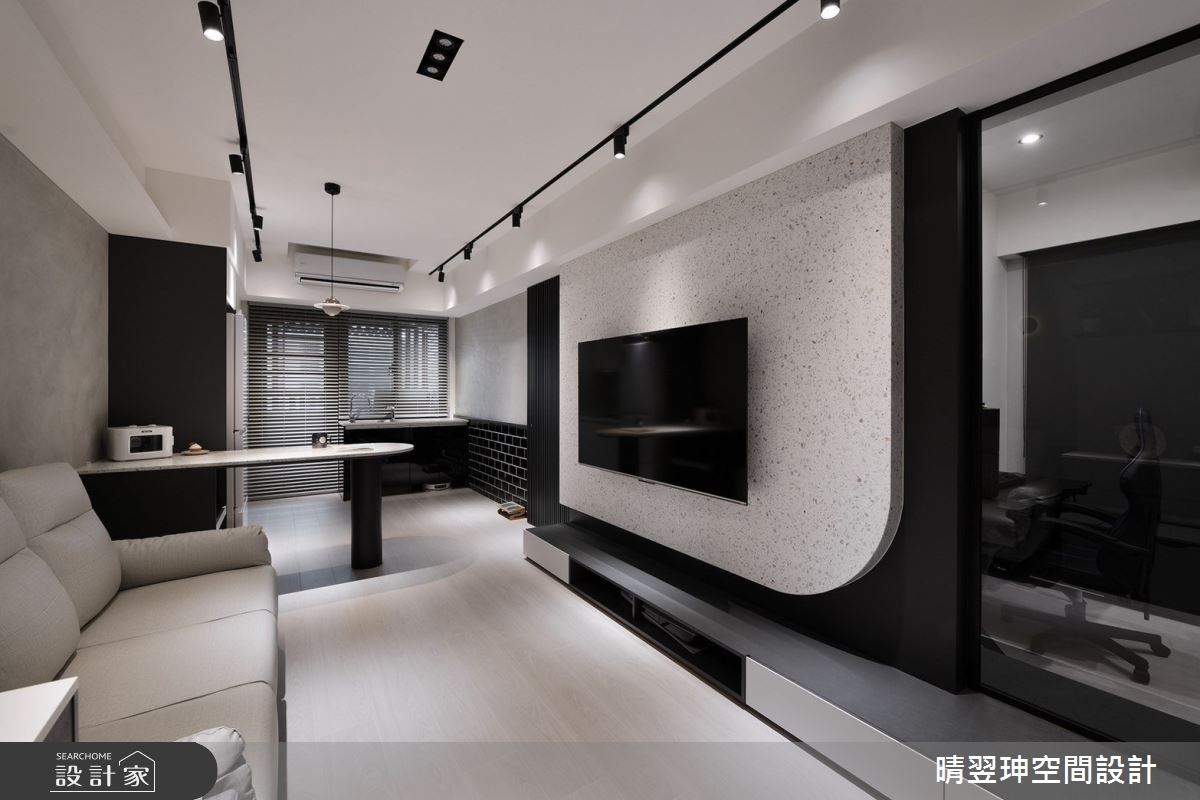 20坪新成屋(5年以下)＿現代風客廳餐廳廚房吧檯案例圖片＿晴翌珅空間設計＿晴翌珅_23_新竹之10