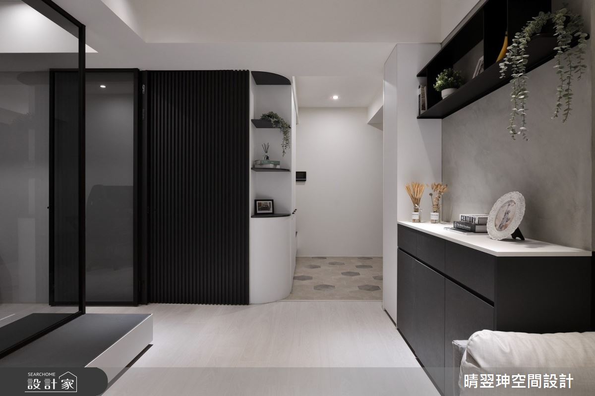 20坪新成屋(5年以下)＿現代風玄關客廳案例圖片＿晴翌珅空間設計＿晴翌珅_23_新竹之4
