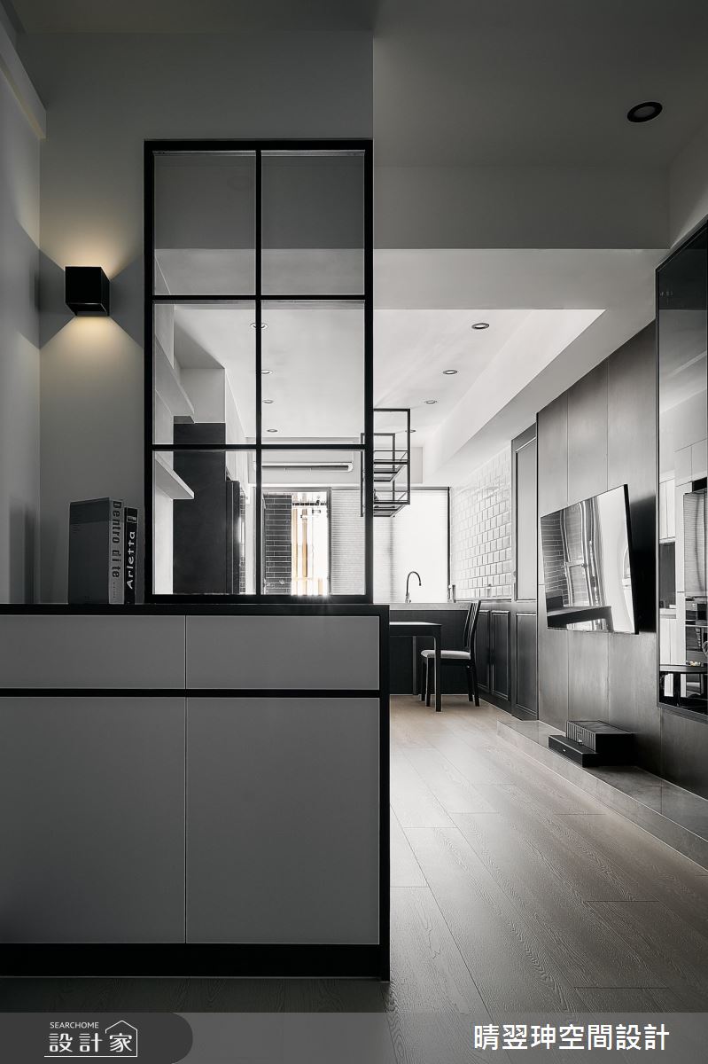 20坪新成屋(5年以下)＿現代風玄關客廳案例圖片＿晴翌珅空間設計＿晴翌珅_26_新竹之4