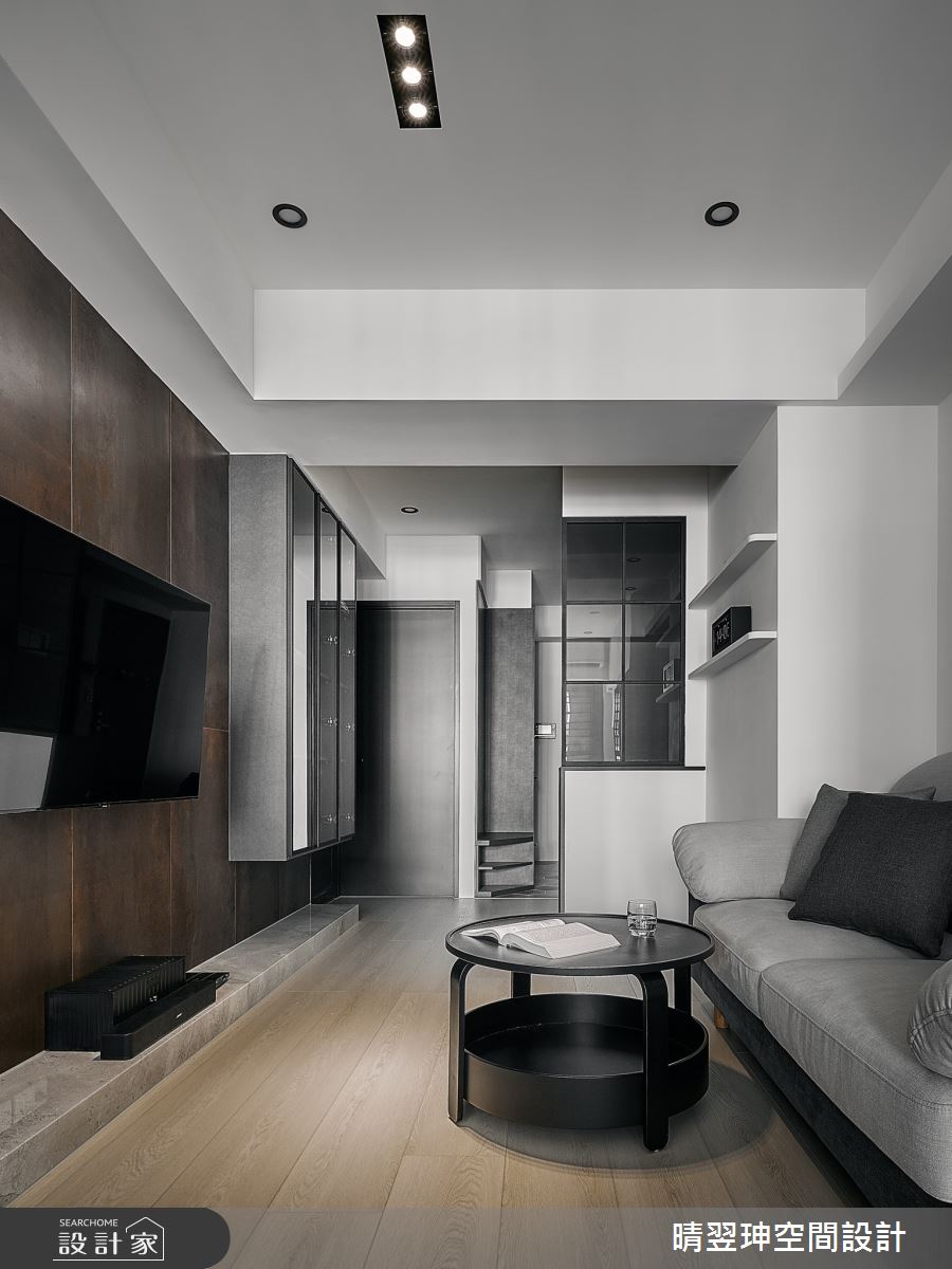 20坪新成屋(5年以下)＿現代風玄關客廳案例圖片＿晴翌珅空間設計＿晴翌珅_26_新竹之6
